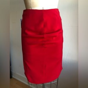 Giorgio Armani Red Pencil Skirt Size 42